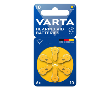 Bateria lub akumulatorek VARTA Bateria do aparatu słuchowego 10 / PR70 (6 szt.) 24610101416